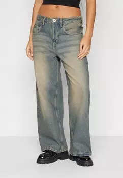 Мешковатые джинсы Jaya Dirty Green Tint BDG Urban Outfitters, синий