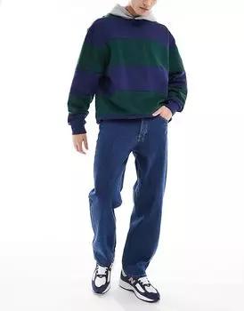 Мешковатые джинсы Эдди темно-синего цвета были Jack & Jones