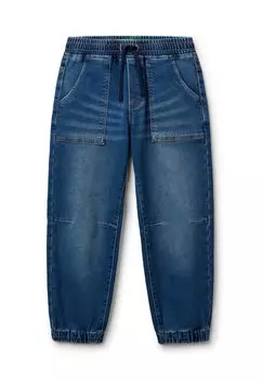 Мешковатые джинсы JOGGERS United Colors of Benetton, синий