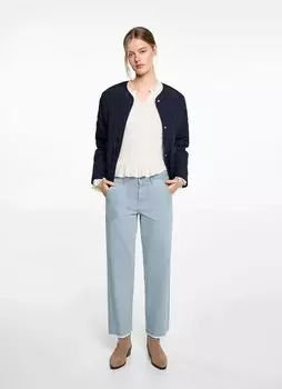 Мешковатые джинсы Mango Kids, темно-синий