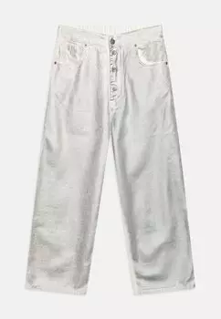 Мешковатые джинсы MM6 Maison Margiela, кремовый