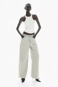 Мешковатые джинсы обычного кроя H&M, синий