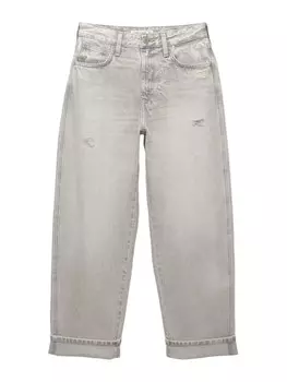 Мешковатые джинсы Pull&Bear, светло-серый