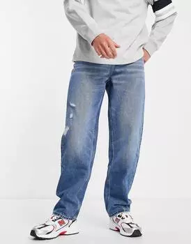Мешковатые джинсы с потертостями ASOS DESIGN