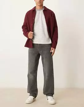 Мешковатые джинсы с серым оттенком ASOS DESIGN