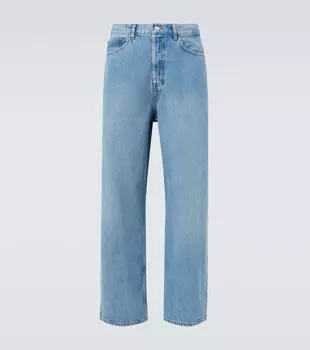 Мешковатые джинсы с высокой посадкой и широкими штанинами Frame, Bonair Light