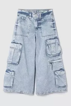 Мешковатые джинсы средней посадки Gap, синий