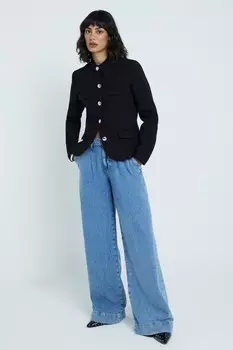 Мешковатые джинсы средней посадки River Island, синий