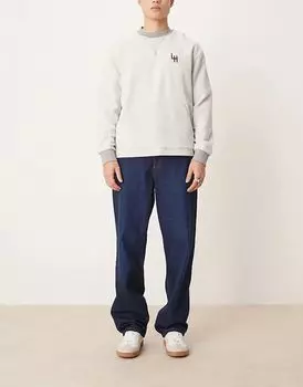 Мешковатые джинсы темно-синего цвета ASOS DESIGN