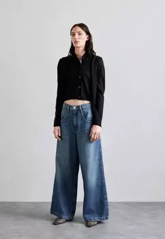 Мешковатые джинсы The Skater Jean FRAME, темно-синий