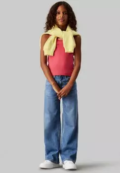 Мешковатые джинсы WIDE Calvin Klein Jeans, синий деним