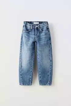 Мешковатые джинсы ZARA, синий