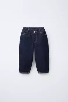Мешковатые джинсы ZARA, синий