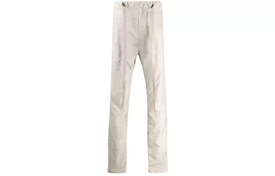 Мешковатые нейлоновые брюки с принтом по всей поверхности Fear Of God, Ecru