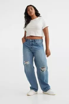 Мешковатые низкие джинсы 90-х H&amp;M, синий деним