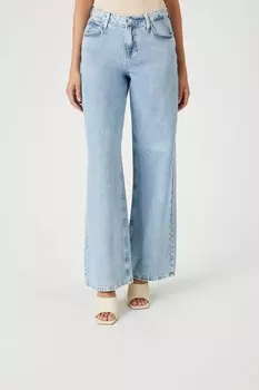 Мешковатые широкие джинсы Forever 21, деним