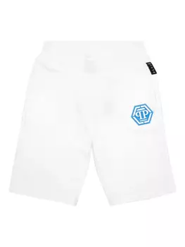 Мешковатые шорты Philipp Plein Iconic Plein, белый