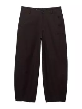 Мешковатые штаны Pull&Bear, черный