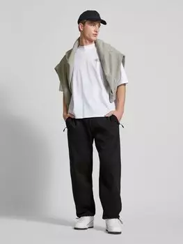 Мешковатые спортивные штаны с боковыми карманами REVIEW, черный