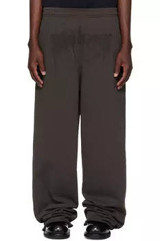 Мешковатые спортивные штаны с логотипом Cradle of Filth в стиле капающей краски Vetements, мультиколор