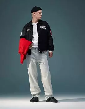 Мешковатые вельветовые брюки серого цвета ASOS DESIGN