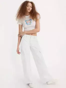 Мешковатые женские брюки карго Levi's, белый