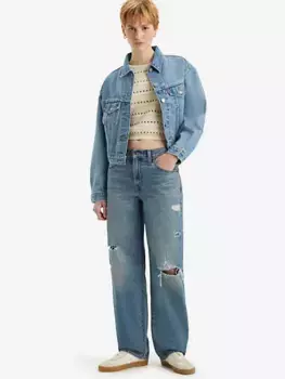 Мешковатые женские джинсы «папа» Levi's, цвет She Said Why - Dark Wash