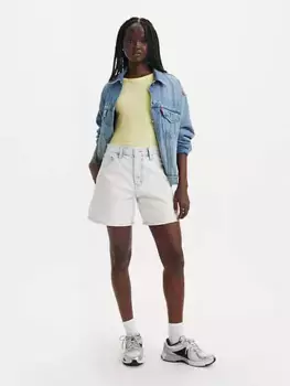 Мешковатые женские шорты с высокой посадкой Levi's, цвет In The Present - Light Wash