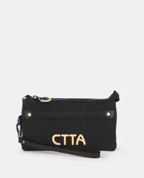 Мешочек зеленого цвета Caminatta, черный