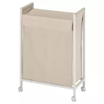 Мешок для белья, белый, 80 л, на колесиках ENHET IKEA