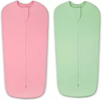 Мешок для сна Elstey Baby Swaddle для детей 0–3 месяцев, 100% хлопок, пеленка с двусторонней молнией, одеяла Swaddle Me для новорожденных, успокаивающие рефлекс испуга для младенцев, мальчиков и девочек