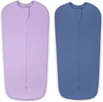 Мешок для сна Elstey Baby Swaddle для 3–6 месяцев, 100% хлопок, пеленка с двусторонней молнией, одеяла Swaddle Me для новорожденных, успокаивающие рефлекс испуга для младенцев, мальчиков и девочек