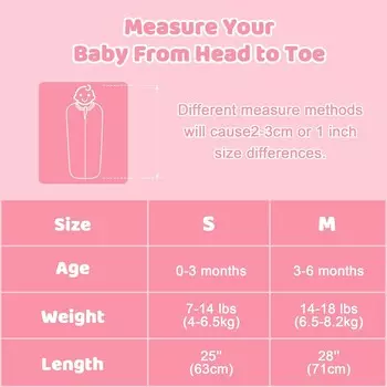 Мешок для сна Elstey Baby Swaddle для 3–6 месяцев, 100% хлопок, пеленка с двусторонней молнией, одеяла Swaddle Me для новорожденных, успокаивающие рефлекс испуга для младенцев, мальчиков и девочек