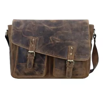 Мессенджер GREENBURRY Vintage 1541 Revolver, темно-коричневый