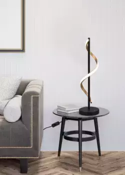 Места стиля Светодиодная настольная лампа "Torca" PLACES OF STYLE 15,0 см, Высота: 55,0 см., цвет goldfarben