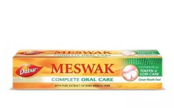Месвак, Натуральная аюрведическая зубная паста с экстрактом дерева арак, 100 г Dabur