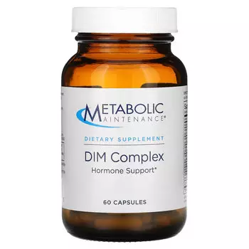 Metabolic Maintenance, DIM Complex, дииндолилметан с кофакторами, 60 капсул