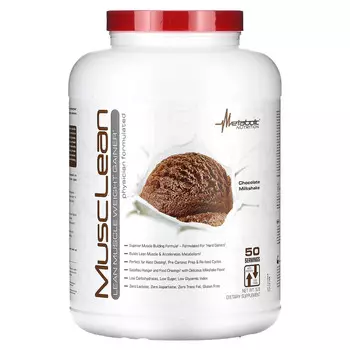 Metabolic Nutrition, MuscLean, средство для набора мышечной массы, шоколадный молочный коктейль, 5 фунтов