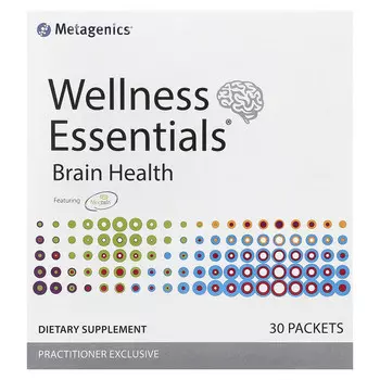 Metagenics, Wellness Essentials, здоровье мозга, 30 пакетиков