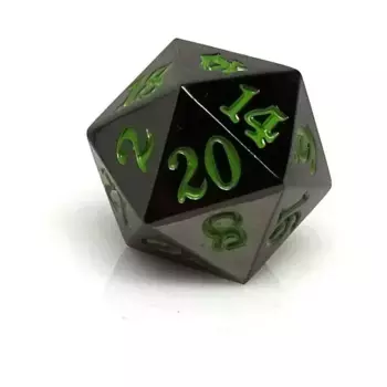 Металл d20 — Бронзовая сталь со змеиной кровью, Dice - Metal Single Dice (Easy Roller Dice)