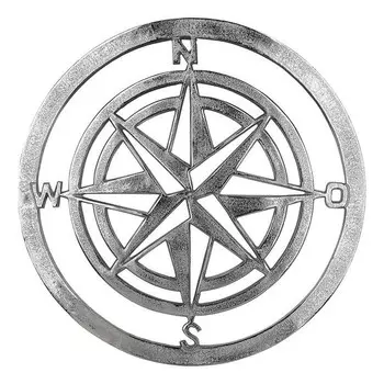 Металлическая картина GILDE Windrose, серебряный