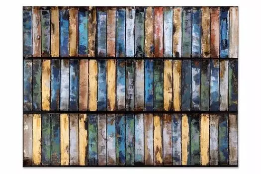 Металлическая картина KUNSTLOFT Abstrakt, синий