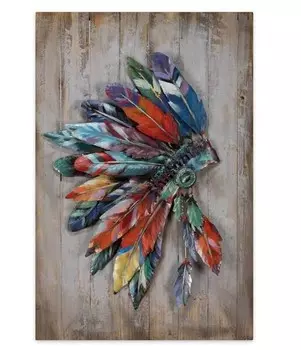 Металлическая картина KUNSTLOFT Industrial Style цвет braun/multicolor