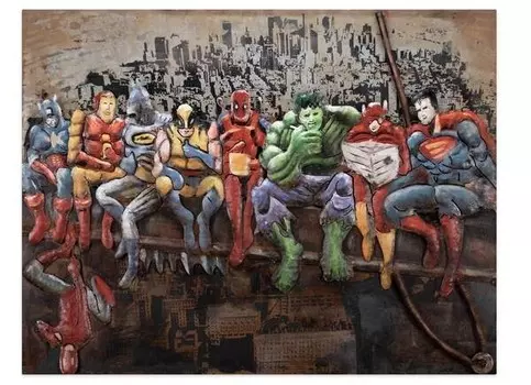 Металлическая картина KUNSTLOFT Modern & zeitgenssisch, многоцветный