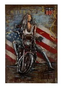 Металлическая картина KUNSTLOFT Modern & zeitgenssisch, многоцветный