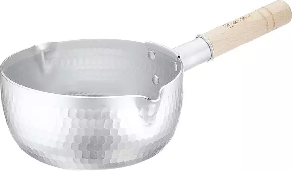 Металлическая кастрюля Taniguchi Yukihira, глубокий тип, 7,1 дюйма (18 см), емкость: 0,6 галлона (1,8 л), производство Япония, японская серия Artisan. Taniguchi metal, Silver