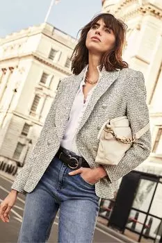 Металлическая куртка Mint Velvet, бежевый