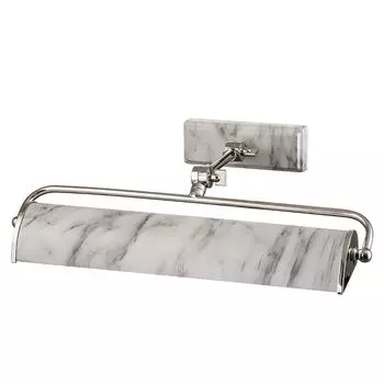 Металлическая лампа E14, регулируемая, никель-мраморная, с 2 лампами, винтажная картинная лампа Licht-Erlebnisse