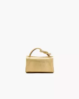 Металлическая микро-сумка Dual Bag Marc Jacobs, золотой