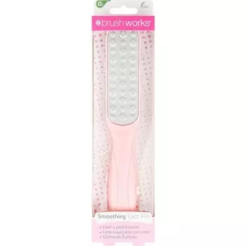 Металлическая пилка для ног розовая и серебристая Brushworks